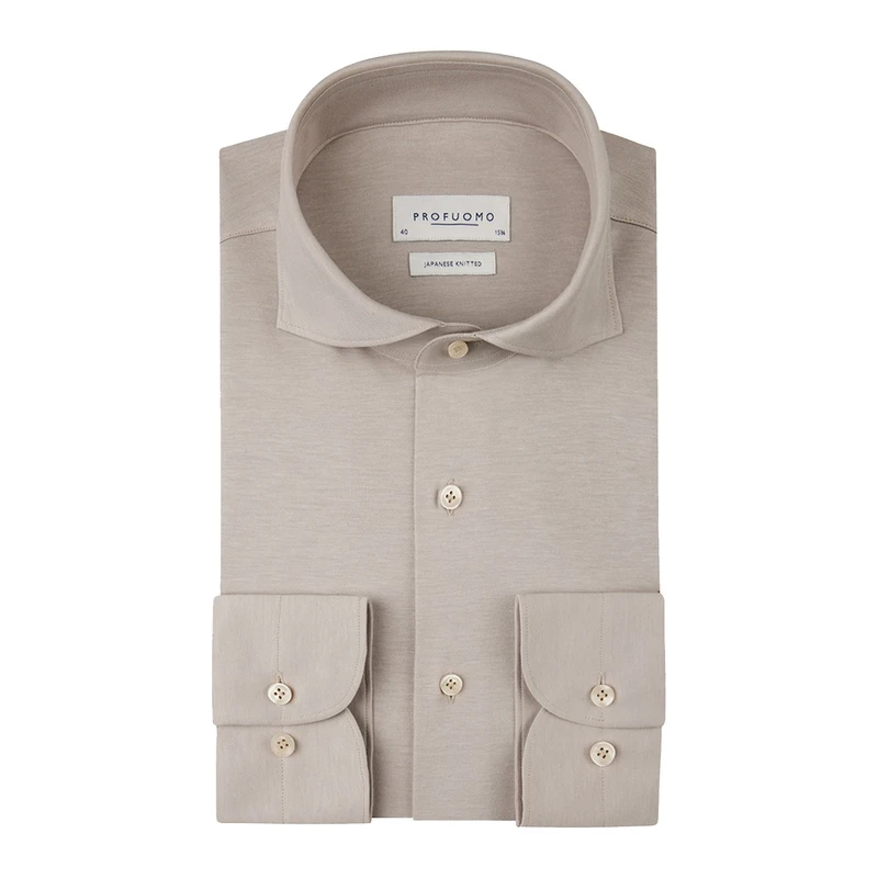 Heren Overhemd PP2H00008B Profuomo BEIGE