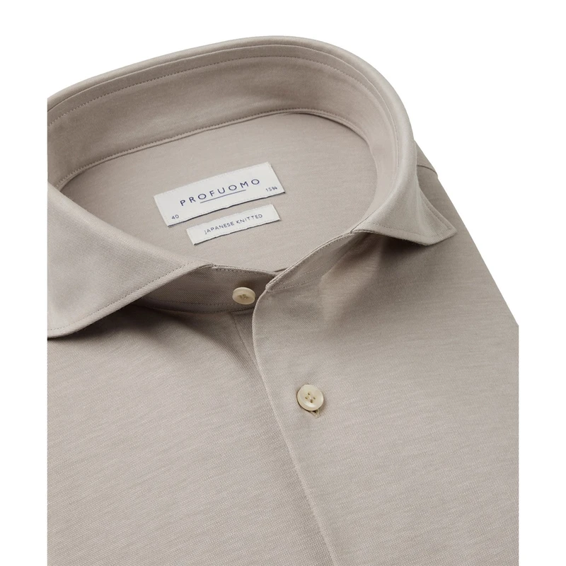 Heren Overhemd PP2H00008B Profuomo BEIGE