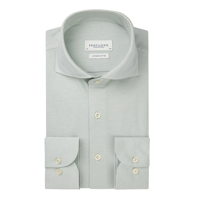 Heren Overhemd PPWH10007C Profuomo GROEN