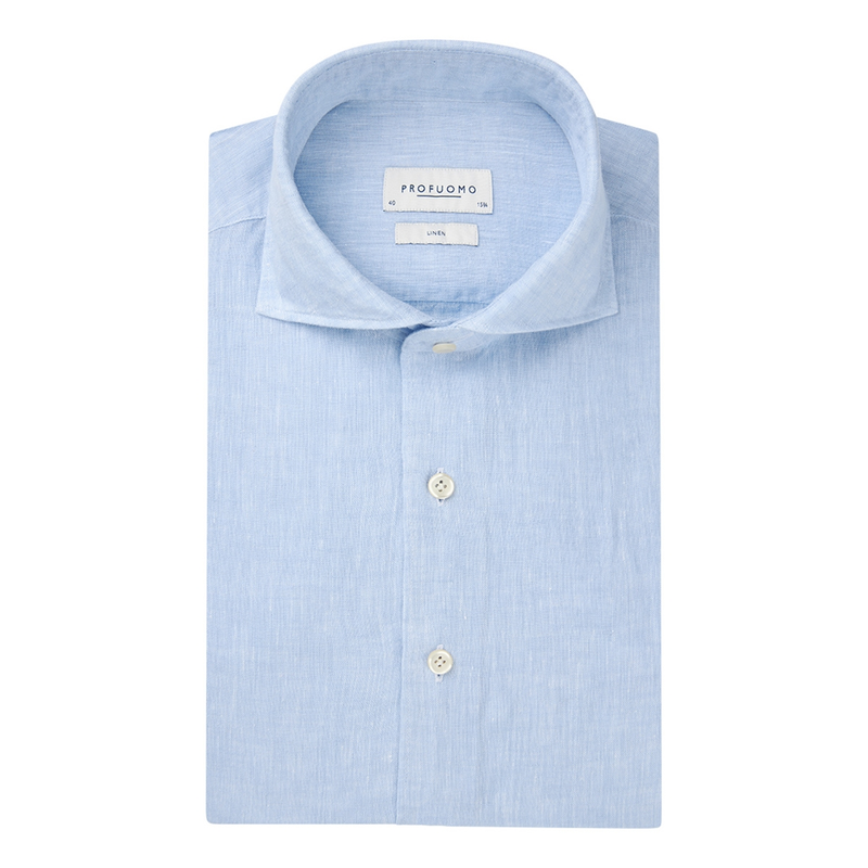 Heren Overhemd PPWH10020B Profuomo BLEU