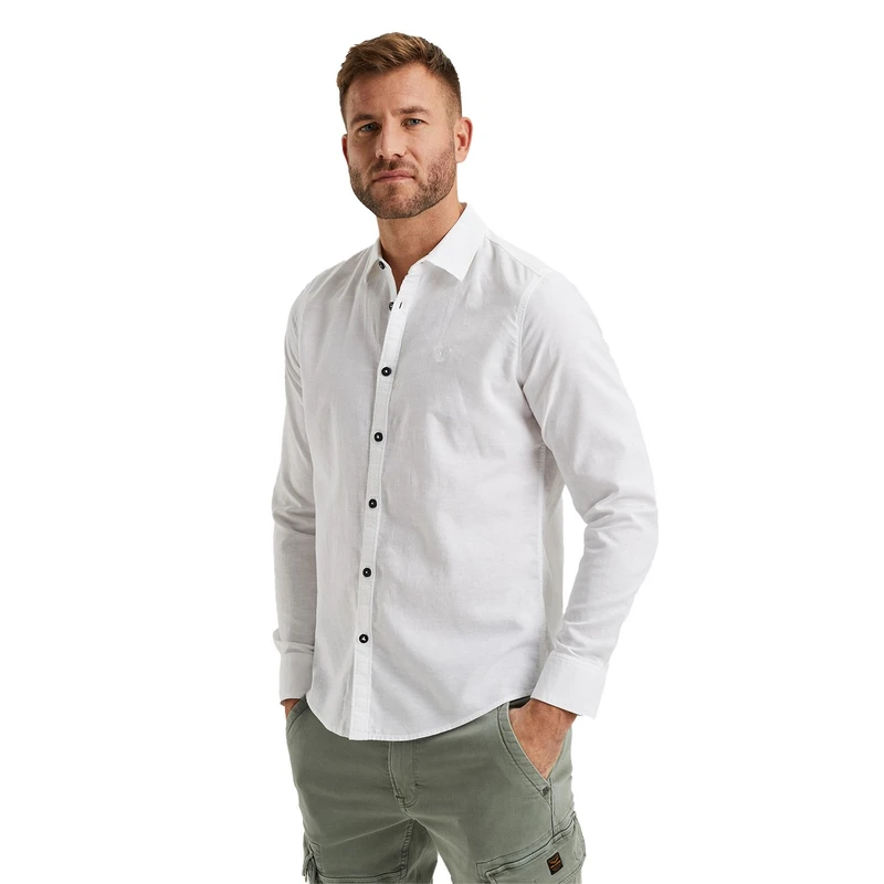 Heren Overhemd PSI2403220 PME Legend WIT DESSIN