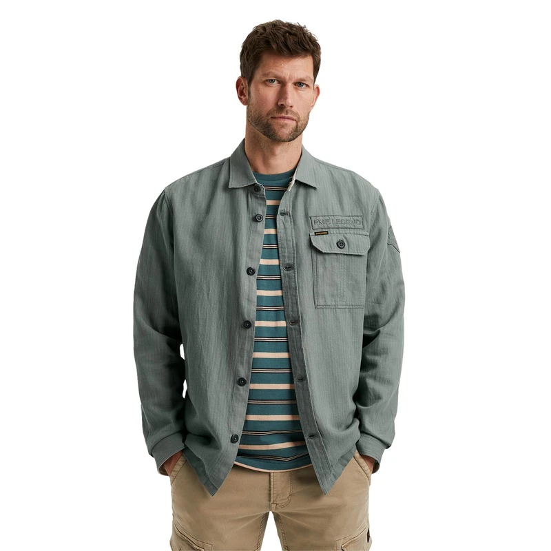 Heren Overhemd PSI2403224 PME Legend GROEN