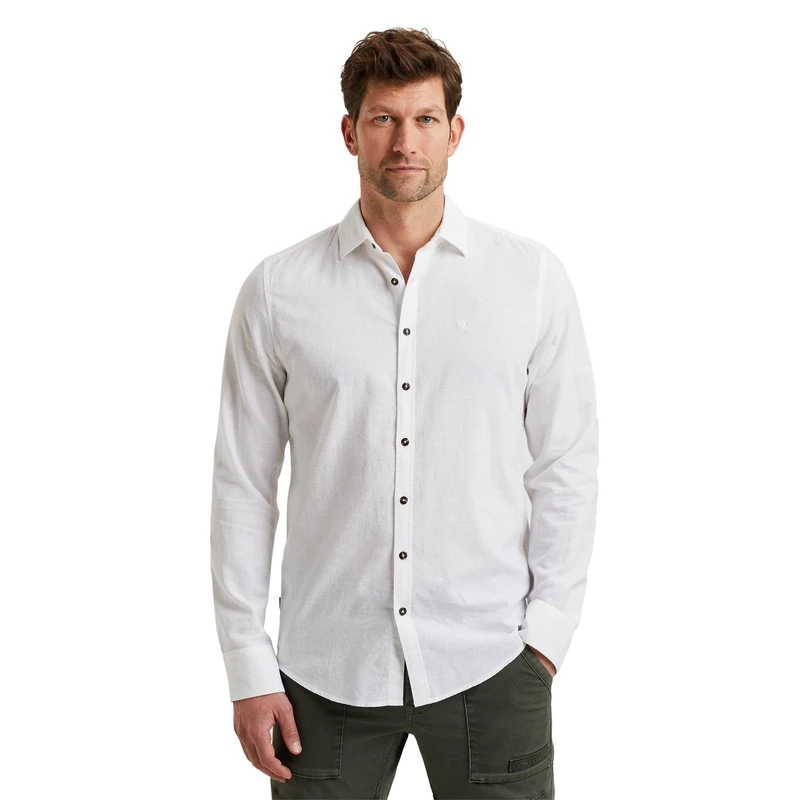 Heren Overhemd PSI2503224 PME Legend WIT DESSIN