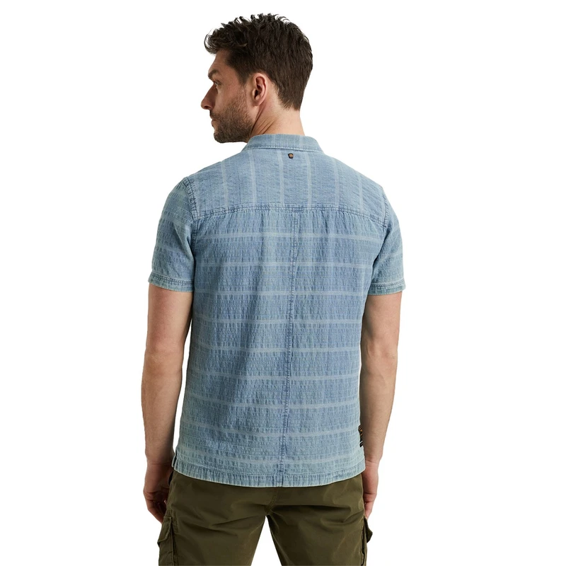 Heren Overhemd PSIS2404218 PME Legend BLAUW DESSIN