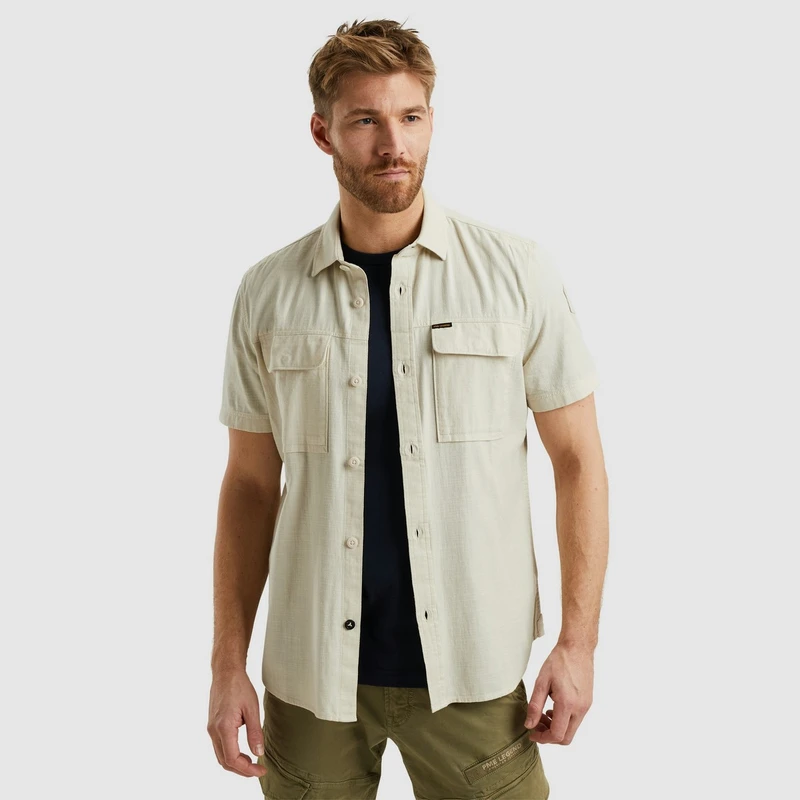 Heren Overhemd PSIS2503242 PME Legend OFF-WHITE