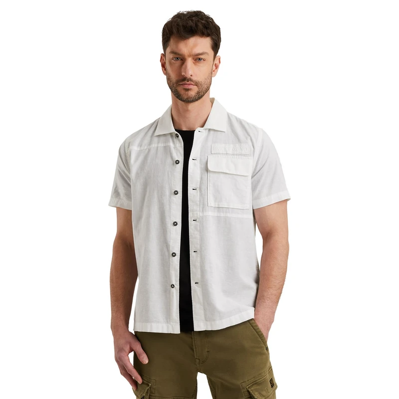 Heren Overhemd PSIS2505230 PME Legend WIT DESSIN