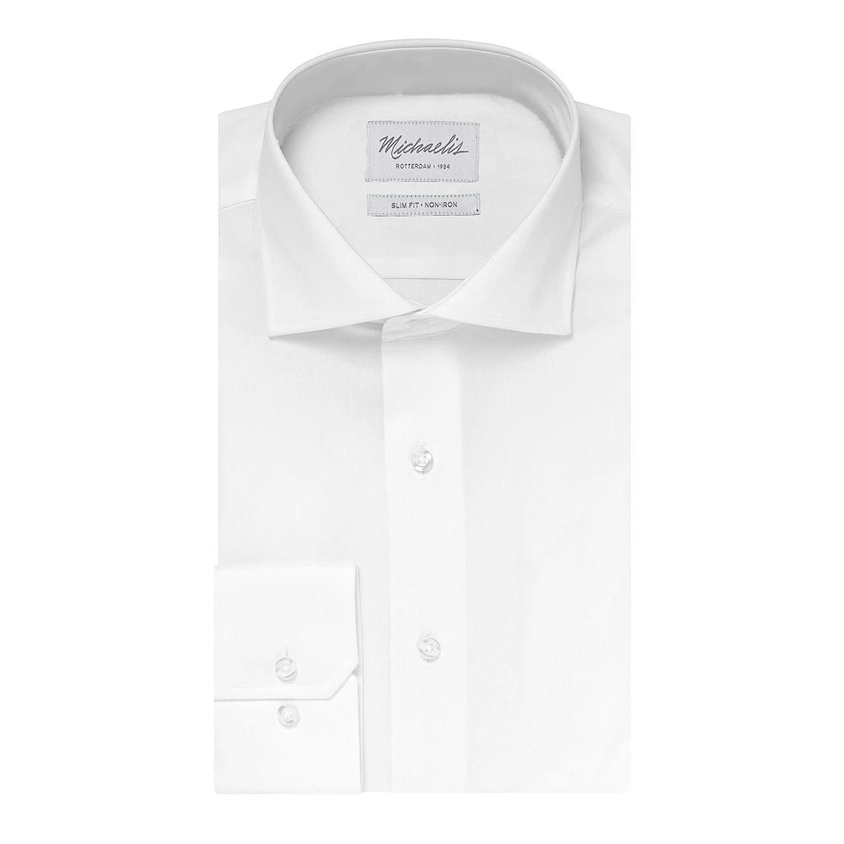 Michaelis Heren Overhemd Slim Fit Cutaway Kraag Van Uffelen Mode