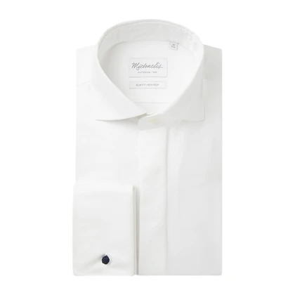 Heren Overhemd Slim Fit Cutaway Kraag