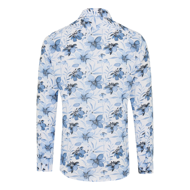 Heren Overhemd TRSHJA408 Tresanti MIDDEN BLAUW