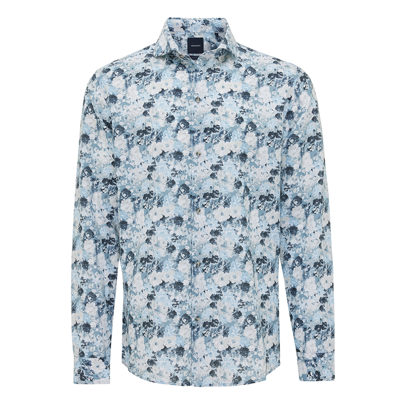 Heren Overhemd TRSHJA419 Tresanti MIDDEN BLAUW
