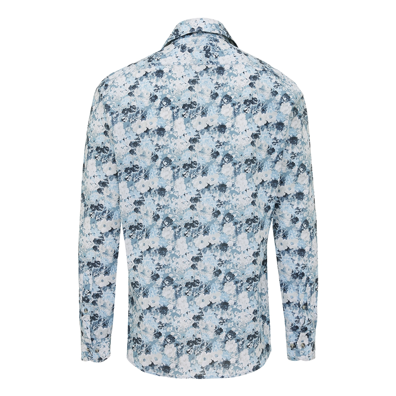 Heren Overhemd TRSHJA419 Tresanti MIDDEN BLAUW