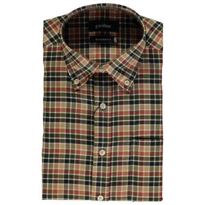 Heren Overhemd woven 1check 1/1