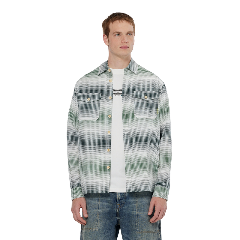Heren Overshirt 180122300 Scotch & Soda GROEN DESSIN