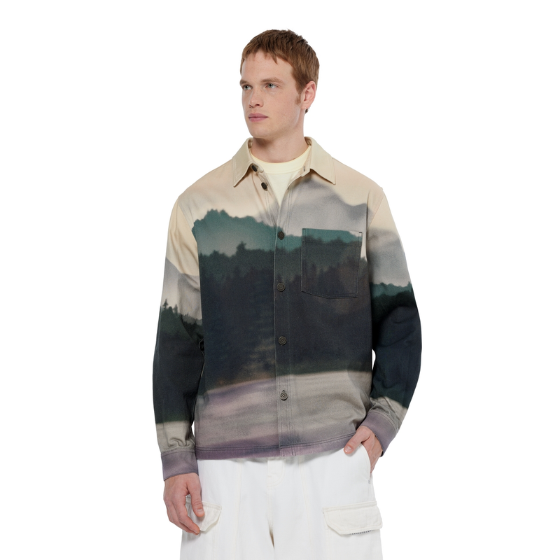 Heren Overshirt 180265021 Scotch & Soda BLAUW DESSIN