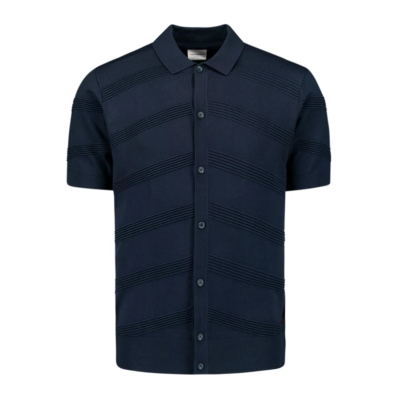 Heren Overshirt 27210271 No Excess MIDDEN BLAUW