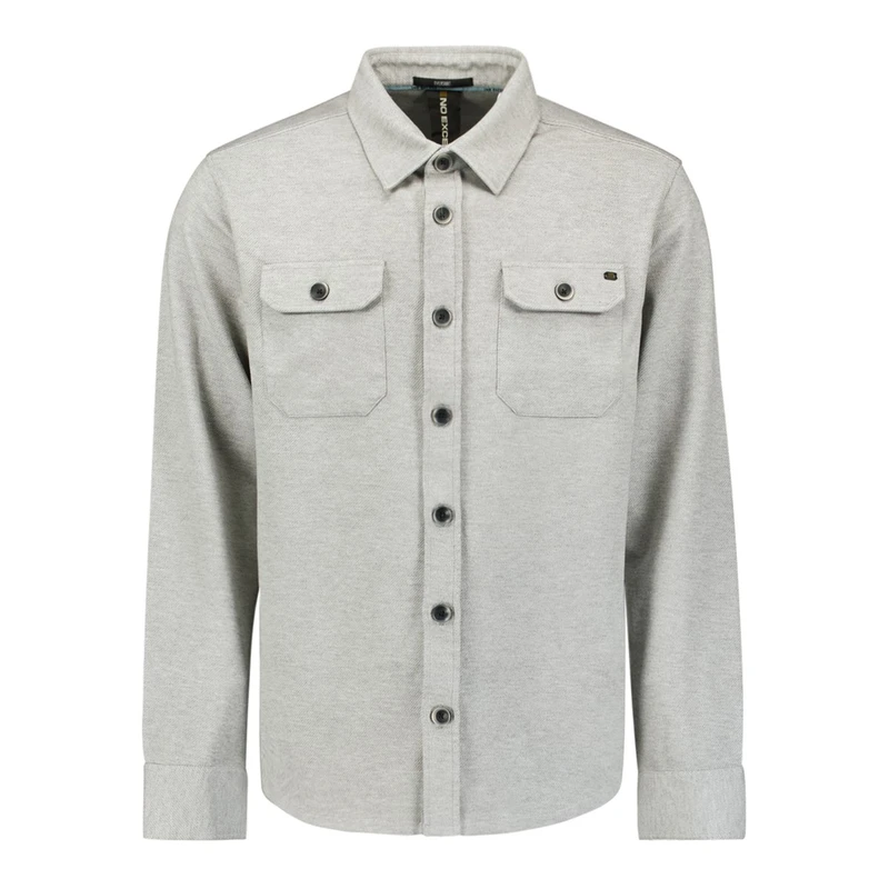 Heren Overshirt 27580103 No Excess GRIJS DESSIN