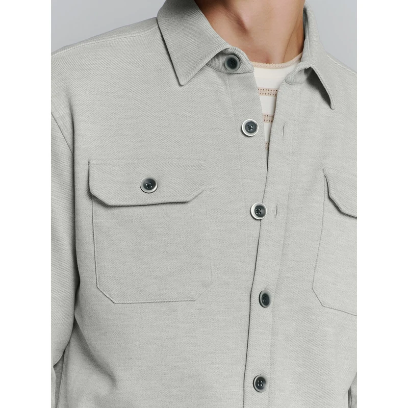 Heren Overshirt 27580103 No Excess GRIJS DESSIN