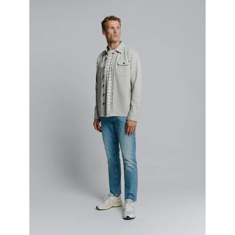 Heren Overshirt 27580103 No Excess GRIJS DESSIN
