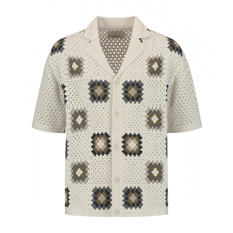 Heren Overshirt 421000 Lonell SS Dstrezzed DONKER GRIJS
