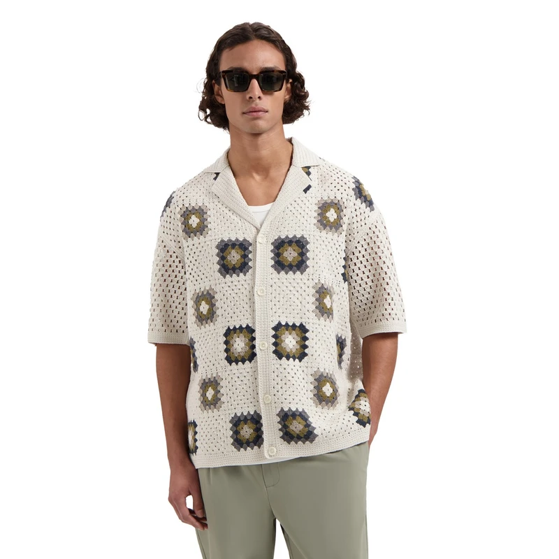 Heren Overshirt 421000 Lonell SS Dstrezzed DONKER GRIJS