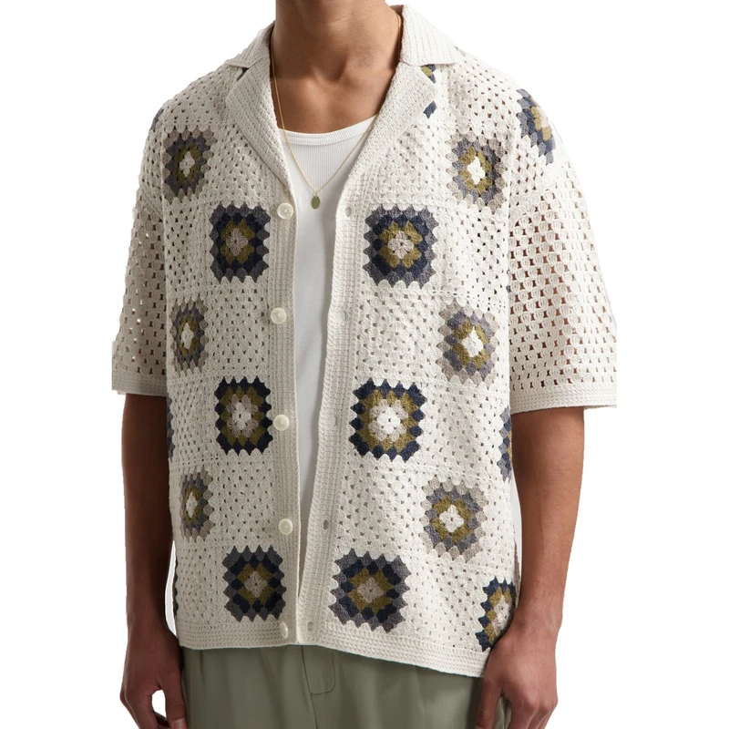 Heren Overshirt 421000 Lonell SS Dstrezzed DONKER GRIJS