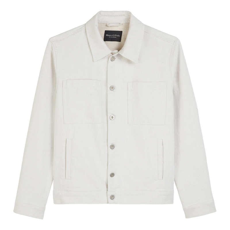 Heren Overshirt 523915425020 Marc O'Polo Wit