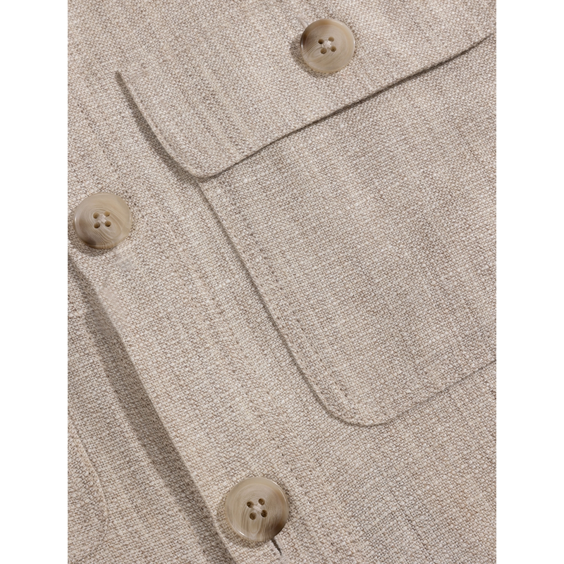 Heren Overshirt Arezzino Cavallaro OFF-WHITE