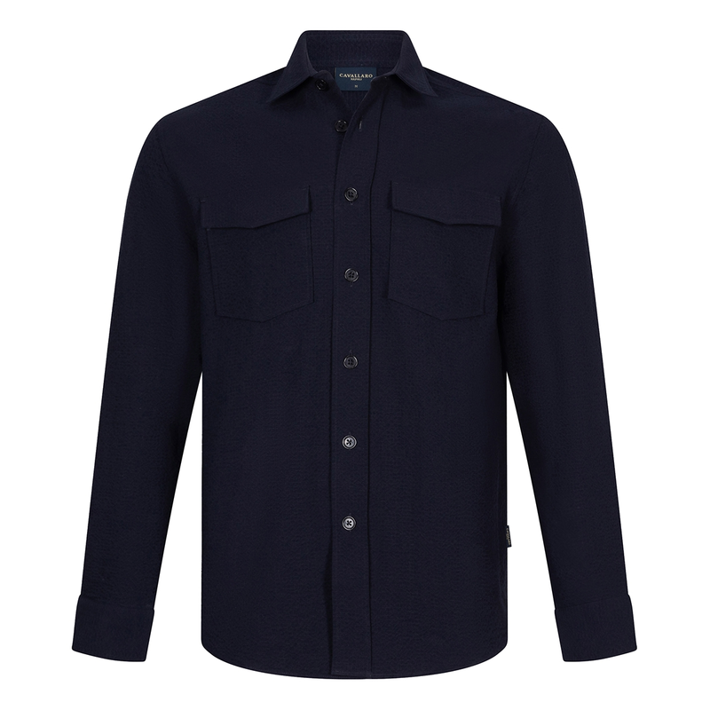 Heren Overshirt Barino Overshirt Cavallaro BLEU