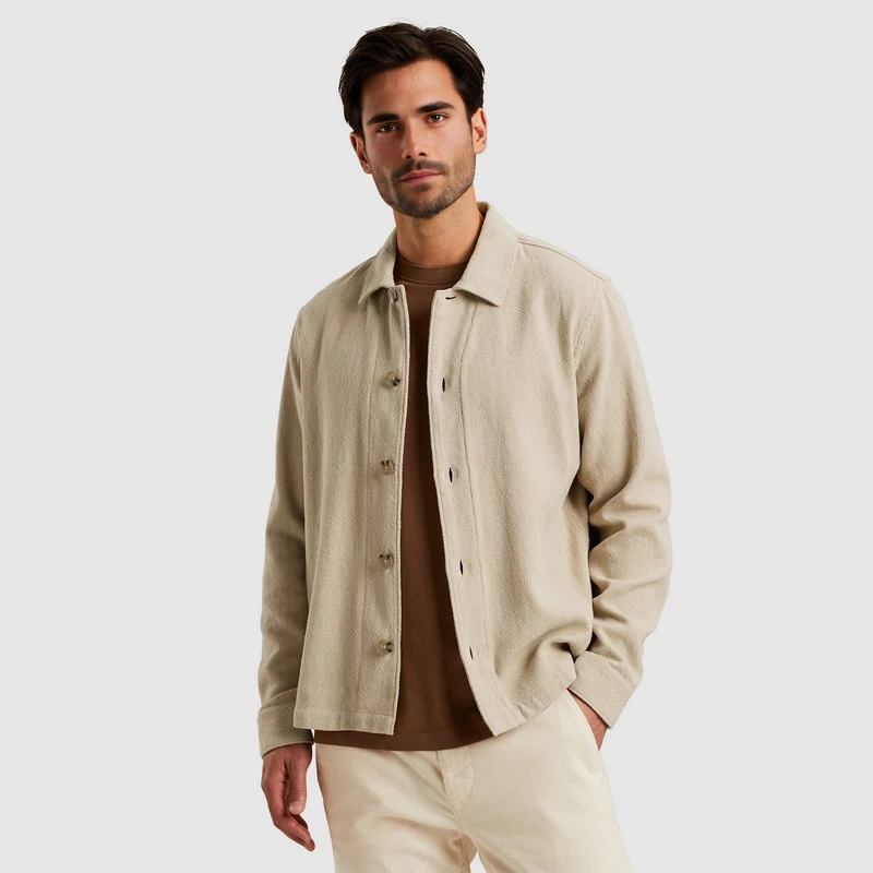 Heren Overshirt CSI2502205 Cast Iron GROEN