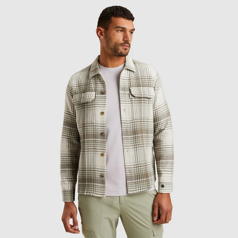 Heren Overshirt CSI2502210 Cast Iron GROEN