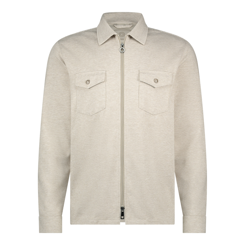 Heren Overshirt Pisa-S25-M1 Blue Industry BEIGE