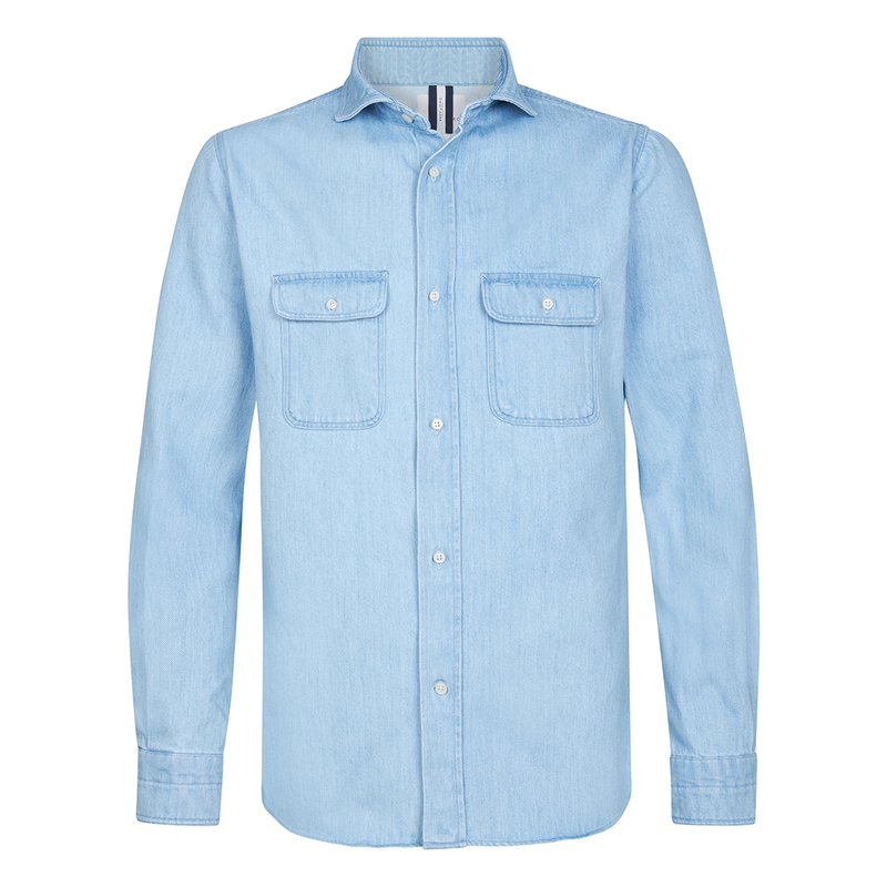 Heren Overshirt PPWF10007B Profuomo BLEU