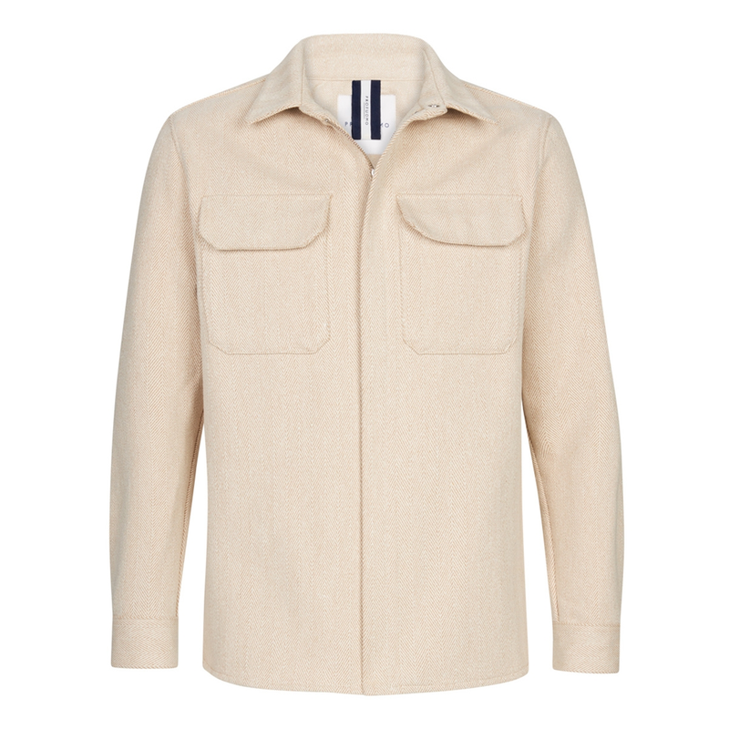 Heren Overshirt PPWF10015A Profuomo BEIGE