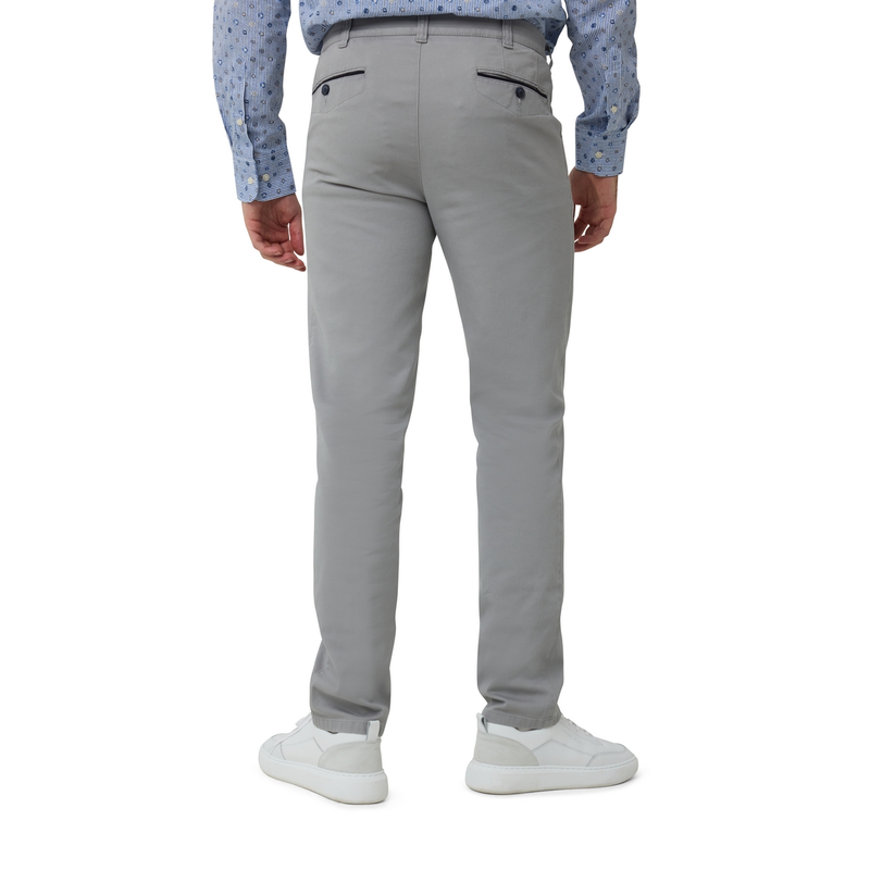 Heren Pantalon 1-11-200 Brighton Blue MIDDEN GRIJS