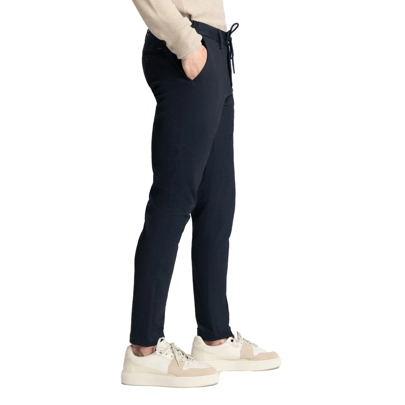 Heren Pantalon Lancaster Tapered Jogger Pattern sweat Dstrezzed NAVY