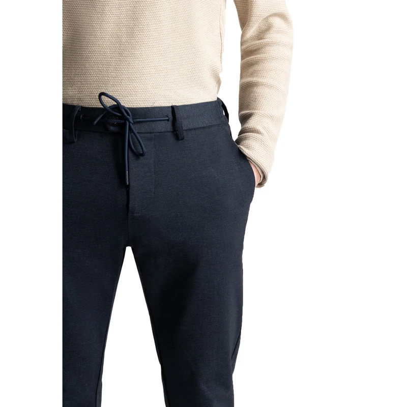 Heren Pantalon Lancaster Tapered Jogger Pattern sweat Dstrezzed NAVY