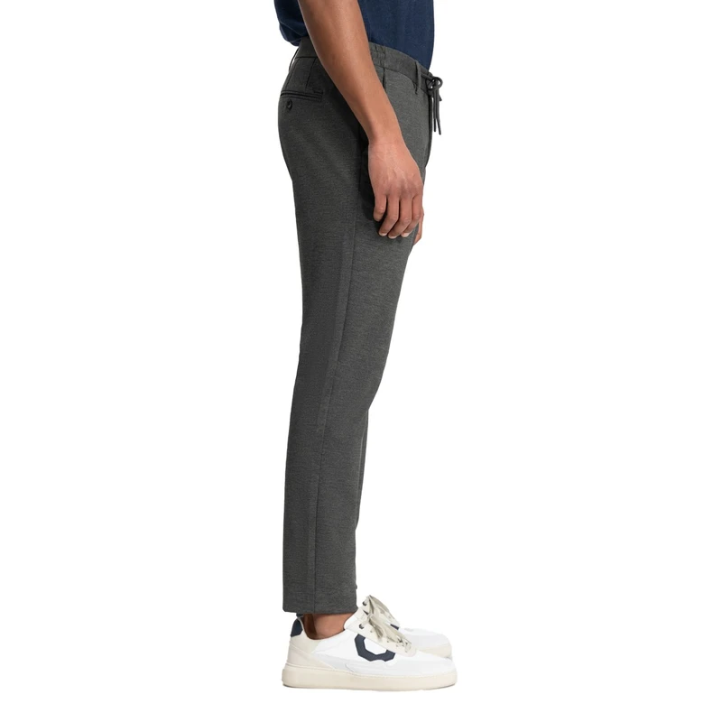 Heren Pantalon Lancaster Tapered Jogger Pattern sweat Dstrezzed MIDDEN GRIJS