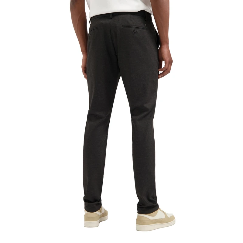Heren Pantalon Lancaster Tapered Jogger Pattern sweat Dstrezzed ZWART
