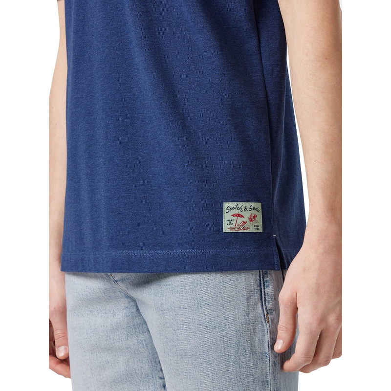 Heren Polo 180101.410 Scotch & Soda KOBALT