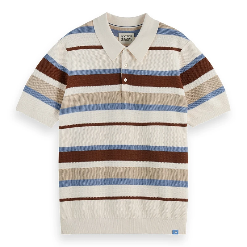 Heren Polo 182380.270 Scotch & Soda TAUPE