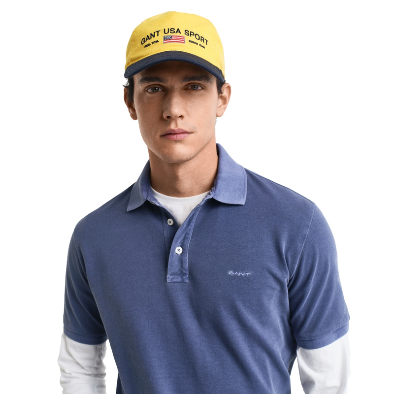 Heren Polo 2014057.401 Gant MIDDEN BLAUW