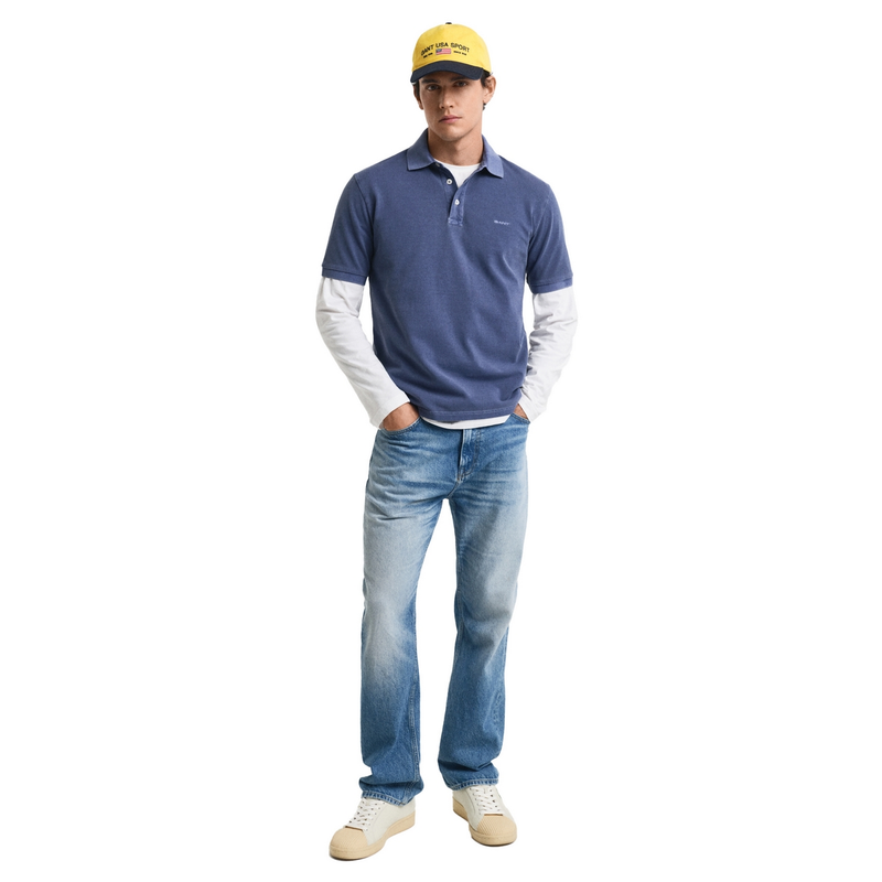 Heren Polo 2014057.401 Gant MIDDEN BLAUW