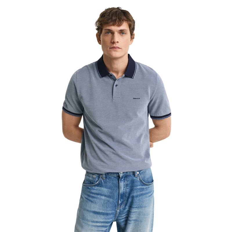 Heren Polo 2057029.401 Gant INDIGO BLUE