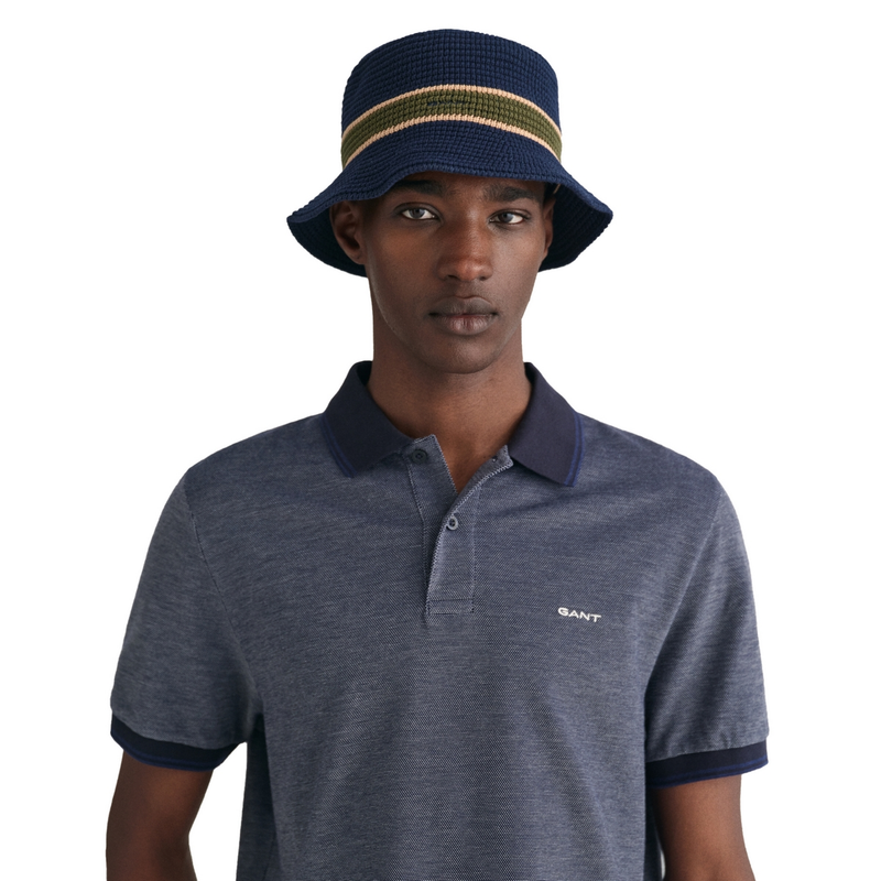 Heren Polo 2057029.423 Gant MIDDEN BLAUW