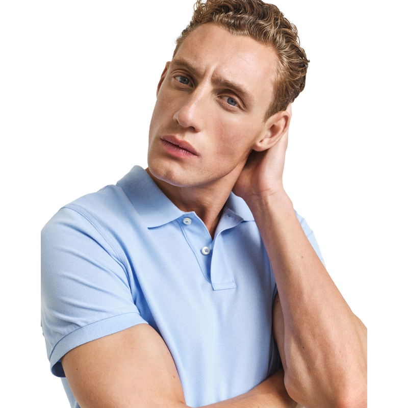 Heren Polo 2210.468 Gant BLAUW MELE