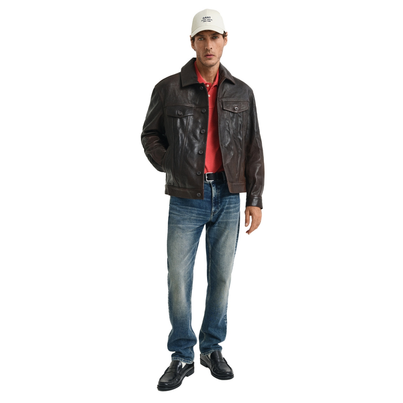 Heren Polo 2210.643 Gant BRIQUE