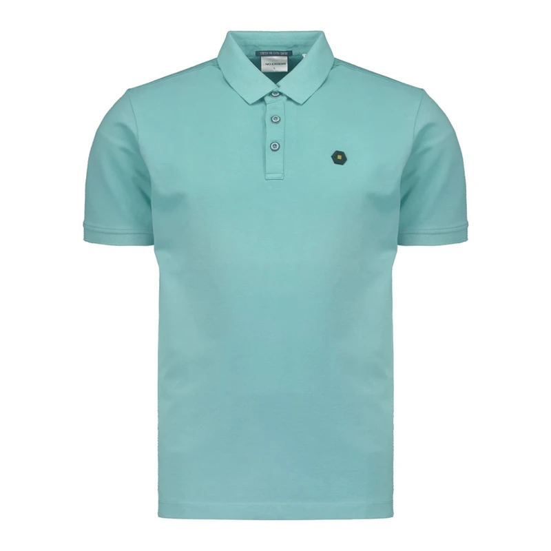 Heren Polo 23380101SN No Excess AQUA