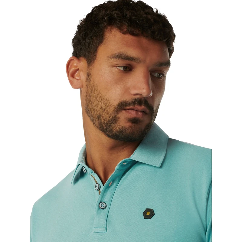 Heren Polo 23380101SN No Excess AQUA
