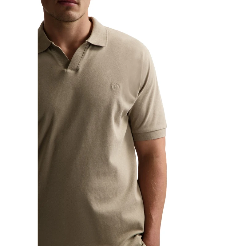 Heren Polo 240022 Bowie V-Neck Dstrezzed BEIGE