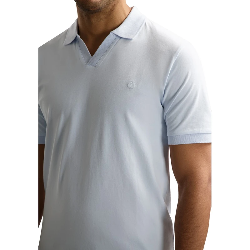 Heren Polo 240022 Bowie V-Neck Dstrezzed BLAUW MELE